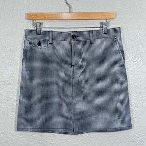 Polo Ralph Lauren Mini‎ Skirt 4 Gingham Americana Preppy Y2K Patriotic 4th July